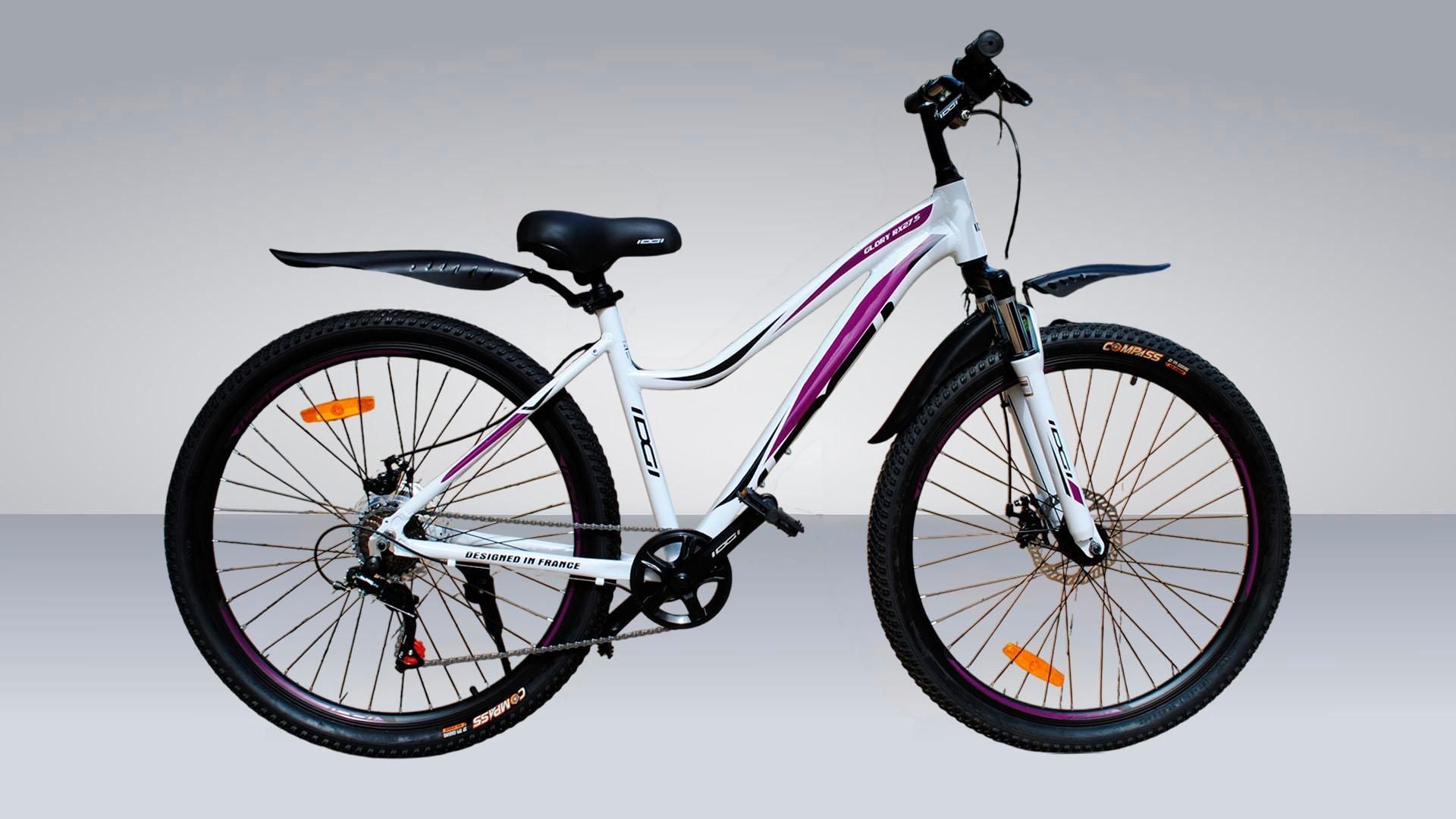 IDGI GLORY RX 27,5-Бело-фиолетовый Оборудование: SHIMANO